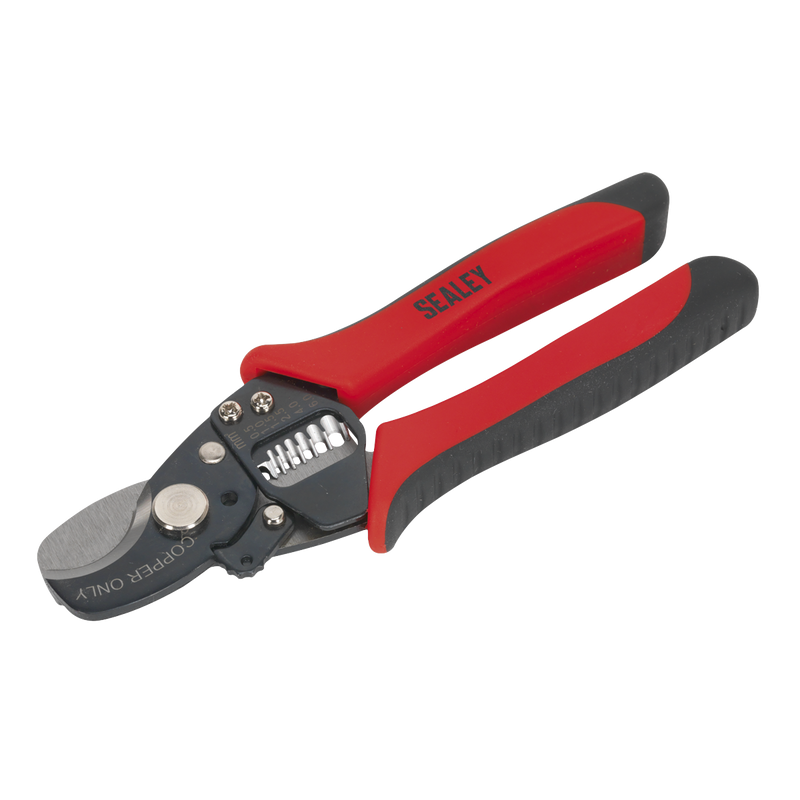 Sealey Wire Stripping & Cutting Pliers 170mm, Ø10.7mm Capacity