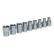 Sealey Premier TRX-Star Female Socket Set 1/2"Sq Drive 9 Piece