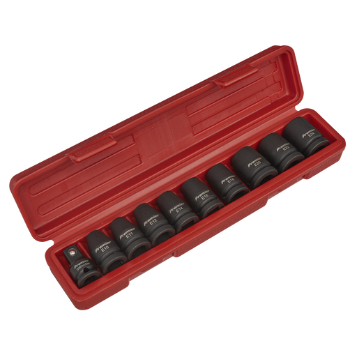 Sealey Premier Impact Socket Set 1/2" Drive 10 Piece AK2301
