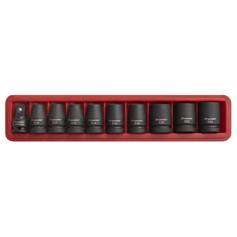 Sealey Premier Impact Socket Set 1/2" Drive 10 Piece AK2301