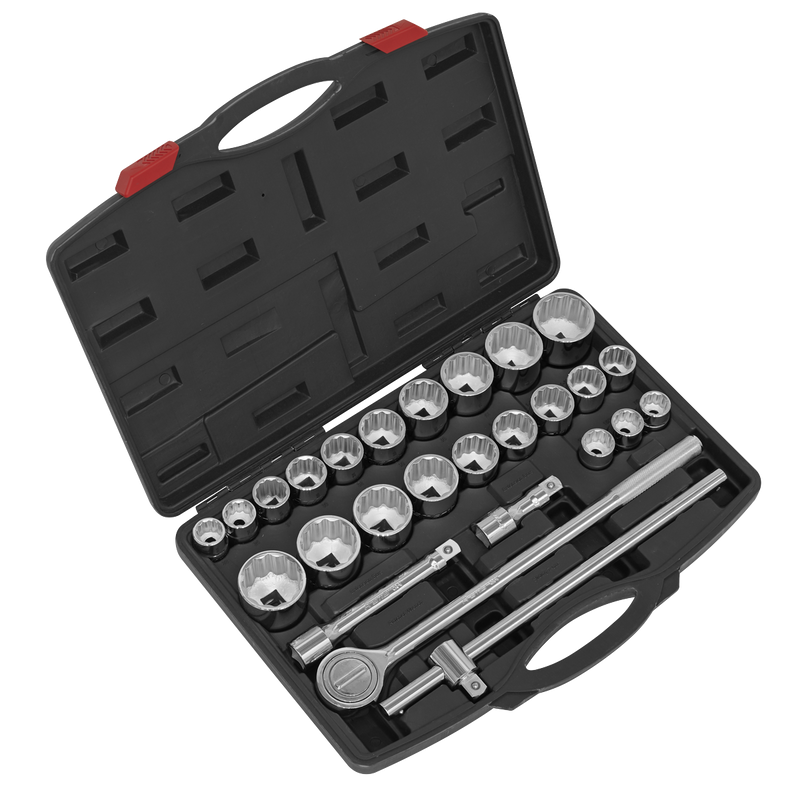 Sealey Premier Socket Set 26 Piece 3/4" Drive Metric/Imperial AK2582