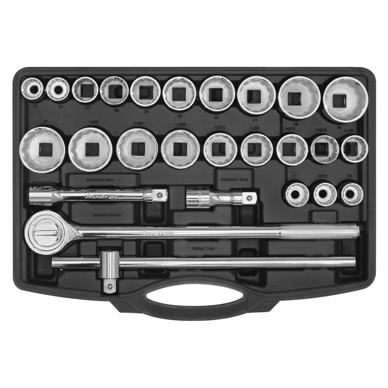 Sealey Premier Socket Set 26 Piece 3/4" Drive Metric/Imperial AK2582