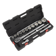 Sealey Premier Socket Set 3/4" Drive 15 Piece Chrome Vanadium