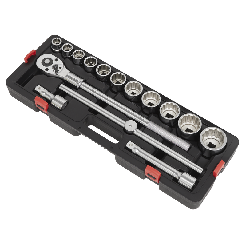 Sealey Premier Socket Set 3/4" Drive 15 Piece Chrome Vanadium