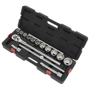 Sealey Premier Socket Set 3/4" Drive 15 Piece Chrome Vanadium