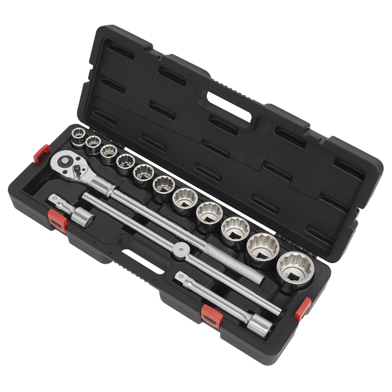 Sealey Premier Socket Set 3/4" Drive 15 Piece Chrome Vanadium