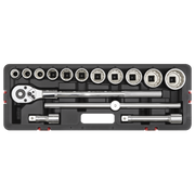 Sealey Premier Socket Set 3/4" Drive 15 Piece Chrome Vanadium