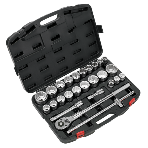 Sealey Premier Socket Set 3/4" Sq Drive 26 Piece Chrome Vanadium
