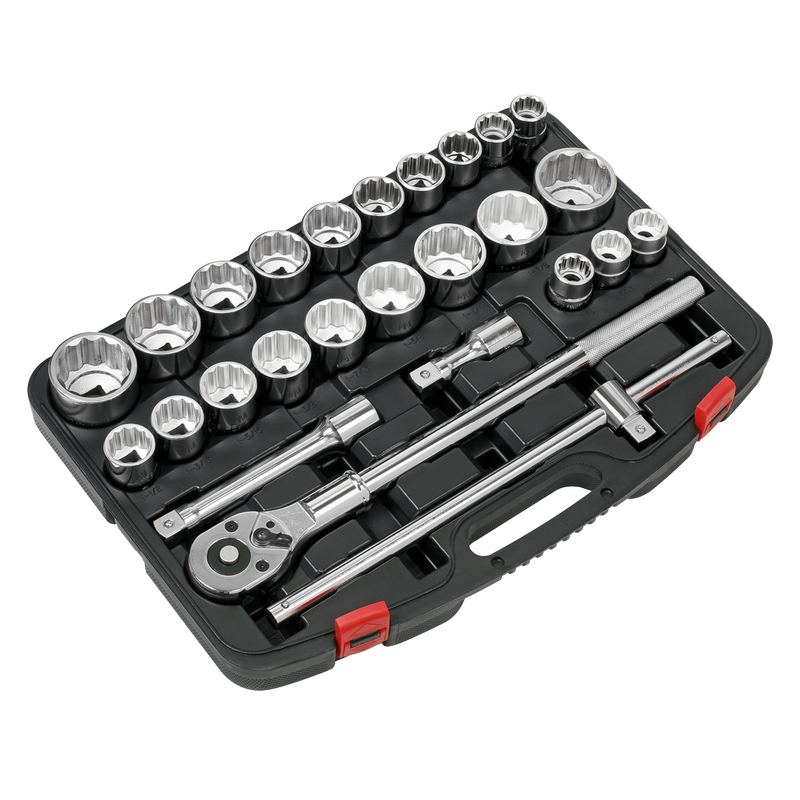 Sealey Premier Socket Set 3/4" Sq Drive 26 Piece Chrome Vanadium