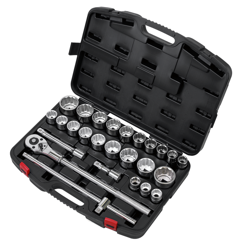 Sealey Premier Socket Set 3/4" Sq Drive 26 Piece Chrome Vanadium