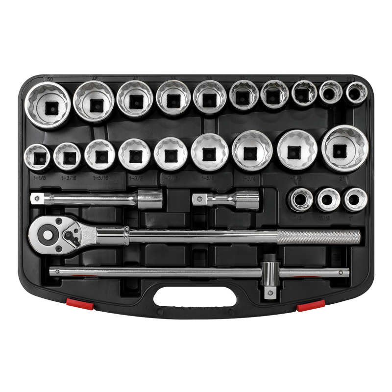 Sealey Premier Socket Set 3/4" Sq Drive 26 Piece Chrome Vanadium