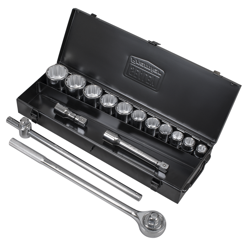 Sealey Premier Socket Set 3/4" Drive 15 Piece Carbon Steel AK2585