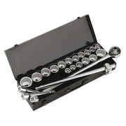 Sealey Premier Socket Set 3/4" Drive 22 Piece Chrome Vanadium