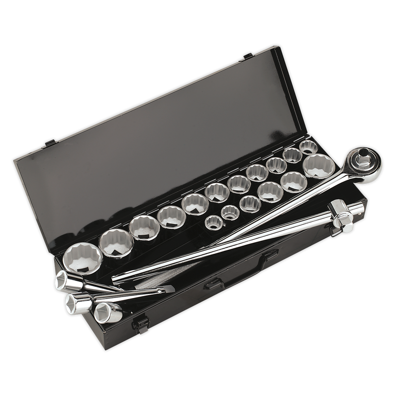 Sealey Premier Socket Set 3/4" Drive 22 Piece Chrome Vanadium