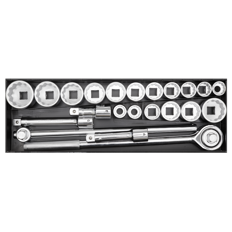 Sealey Premier Socket Set 3/4" Drive 22 Piece Chrome Vanadium