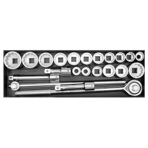 Sealey Premier Socket Set 3/4" Drive 22 Piece Chrome Vanadium