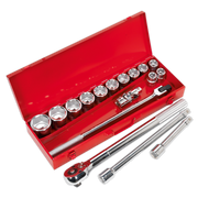 Sealey Premier Socket Set 3/4" Sq Drive 17 Piece