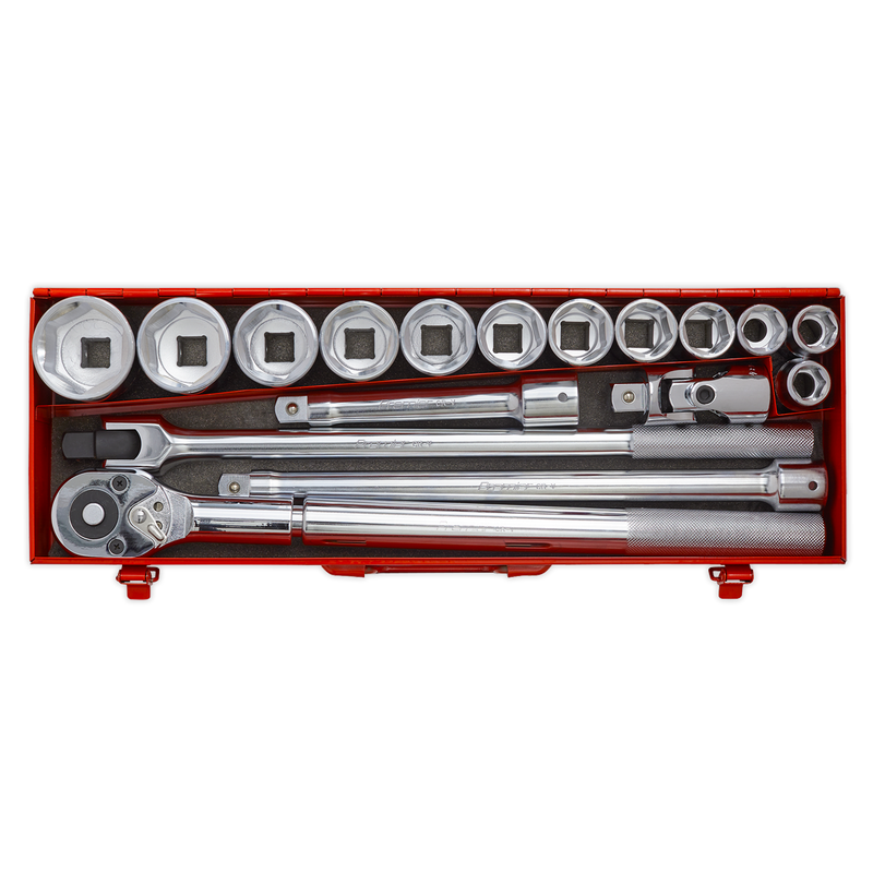 Sealey Premier Socket Set 3/4" Sq Drive 17 Piece