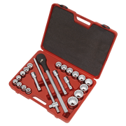 Sealey Premier Socket Set 3/4"Sq Drive 22 Piece with Ratchet Wrench