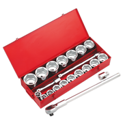 Sealey Premier Socket Set 1"Sq Drive 22 Piece