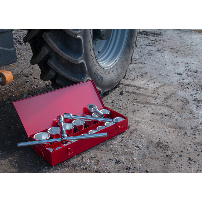 Sealey Premier Socket Set 1"Sq Drive 22 Piece