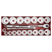 Sealey Premier Socket Set 1"Sq Drive 22 Piece