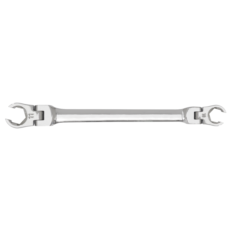 Sealey Premier Flexi-Head Flare Nut Spanner 10 x 11mm