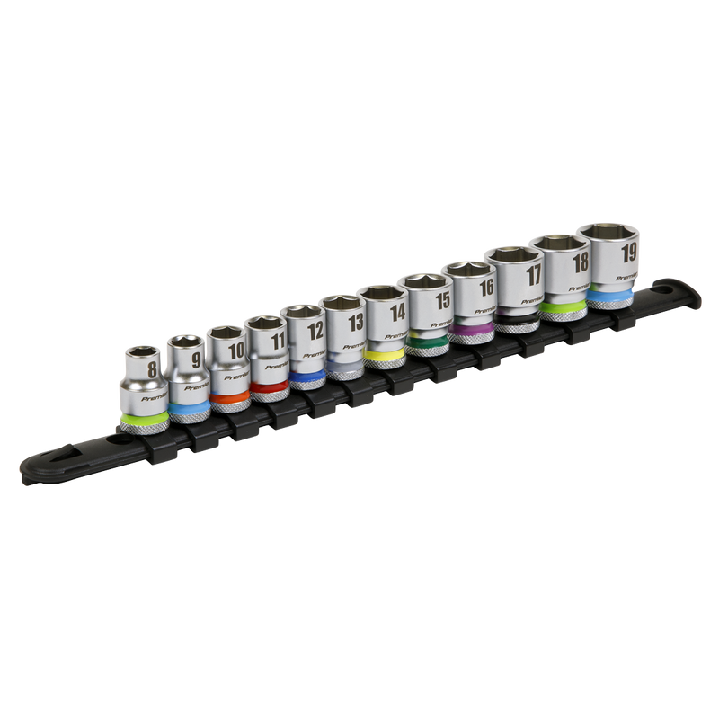 Sealey Premier Platinum Socket Set 3/8" Sq Drive 12 Piece