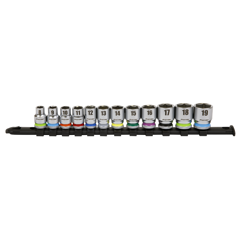Sealey Premier Platinum Socket Set 3/8" Sq Drive 12 Piece
