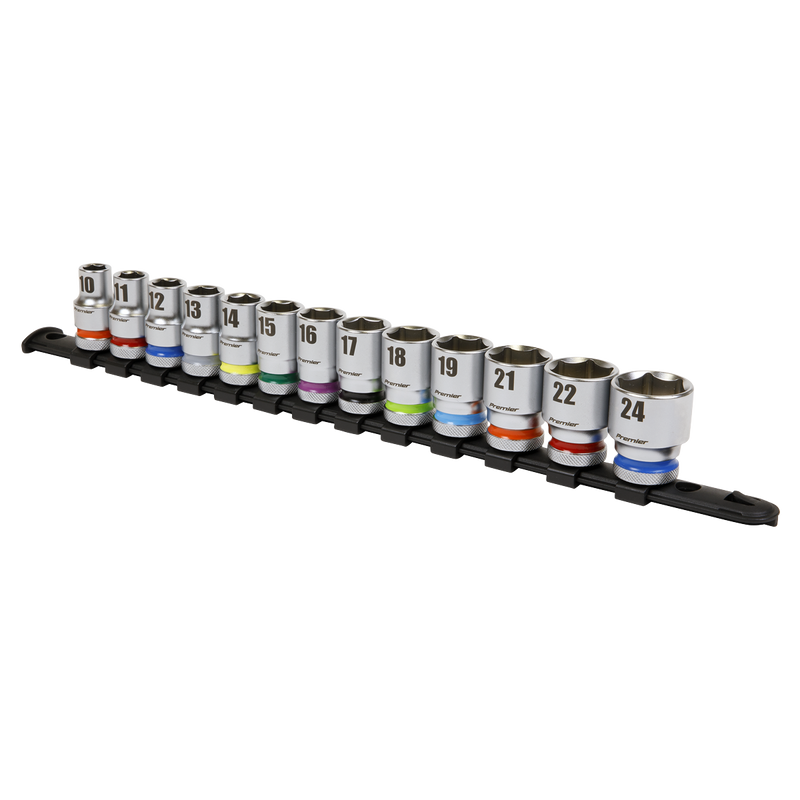 Sealey Premier Platinum Socket Set 1/2" Sq Drive 13 Piece
