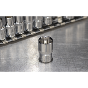 Sealey Premier Socket Set 1/4" Sq Drive 11 Piece - Chrome Vanadium