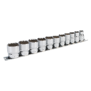 Sealey Premier Socket Set 3/8" Drive 12-Point 11 Piece AK2672