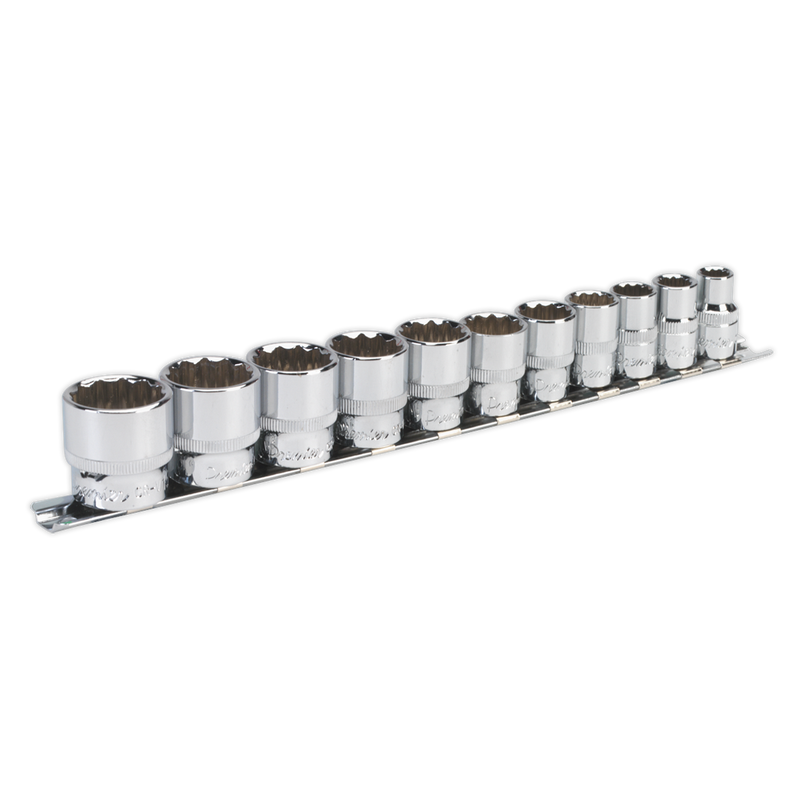 Sealey Premier Socket Set 3/8" Drive 12-Point 11 Piece AK2672
