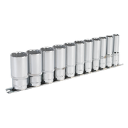 Sealey Premier Socket Set 3/8" Sq Drive Deep 11 Piece AK2673