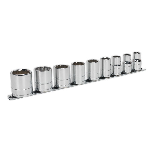 Sealey Premier Socket Set 1/2" Drive 9 Piece AK2677