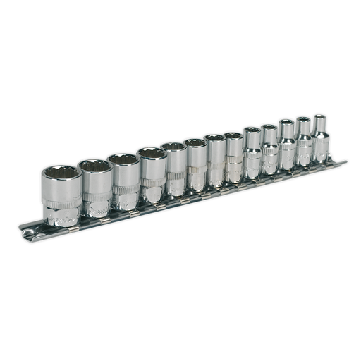 Sealey Premier Socket Set 1/4" Sq Drive 13 Piece Metric AK2680