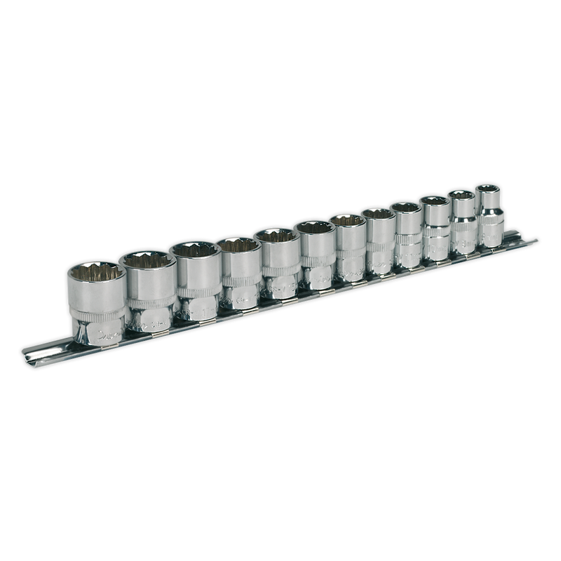 Sealey Premier Socket Set 1/2" Sq Drive 12-Point 12 Piece