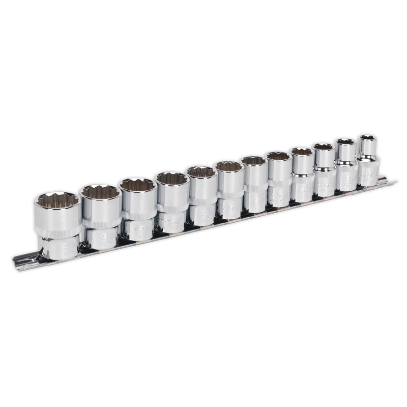 Sealey Premier Socket Set 1/2" Sq Drive 12-Point 12 Piece