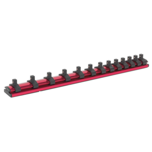 Sealey Premier Magnetic Socket Retaining Rail 305mm 1/4"Sq Drive