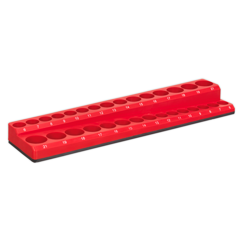 Sealey Premier Magnetic Socket Holder 3/8" Drive Capacity 30 Sockets