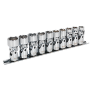Sealey Premier Universal Joint Socket Set 3/8" Drive 10 Piece