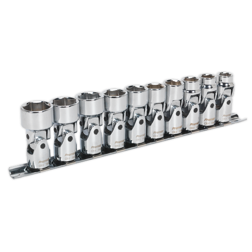 Sealey Premier Universal Joint Socket Set 3/8" Drive 10 Piece