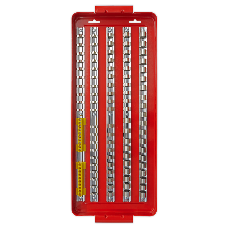 Sealey Premier Socket Rail Tray 1/4", 3/8" & 1/2"Sq Drive, 490x210mm