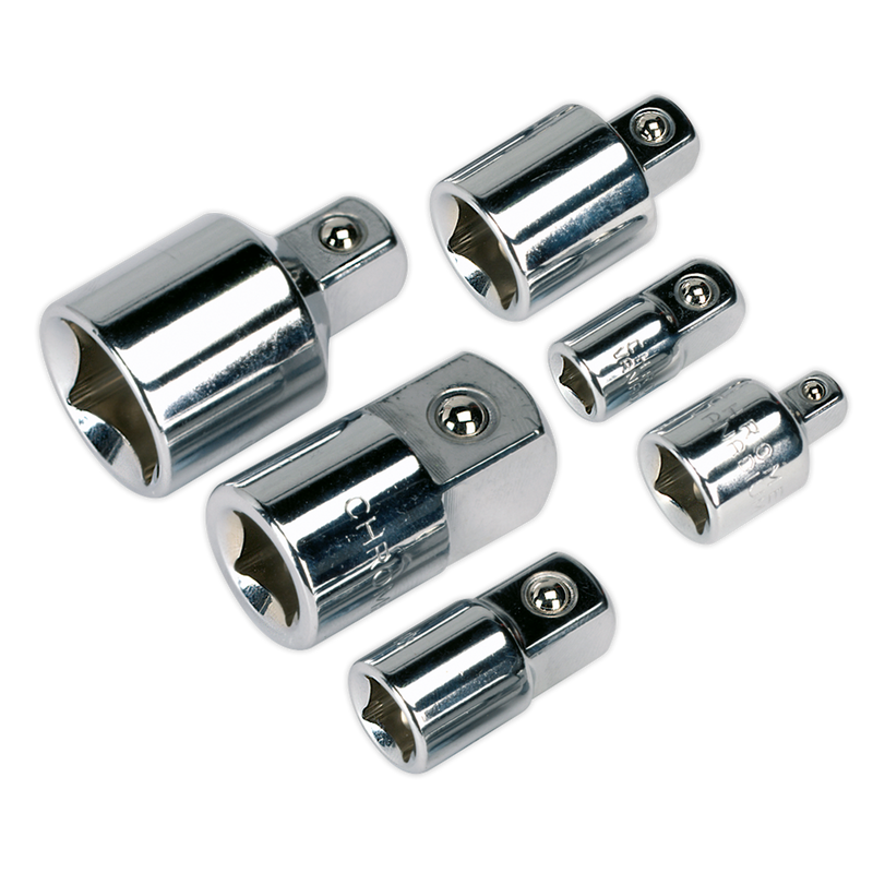 Sealey Premier Socket Adaptor Set 6 Piece - Chrome Vanadium Steel AK2736