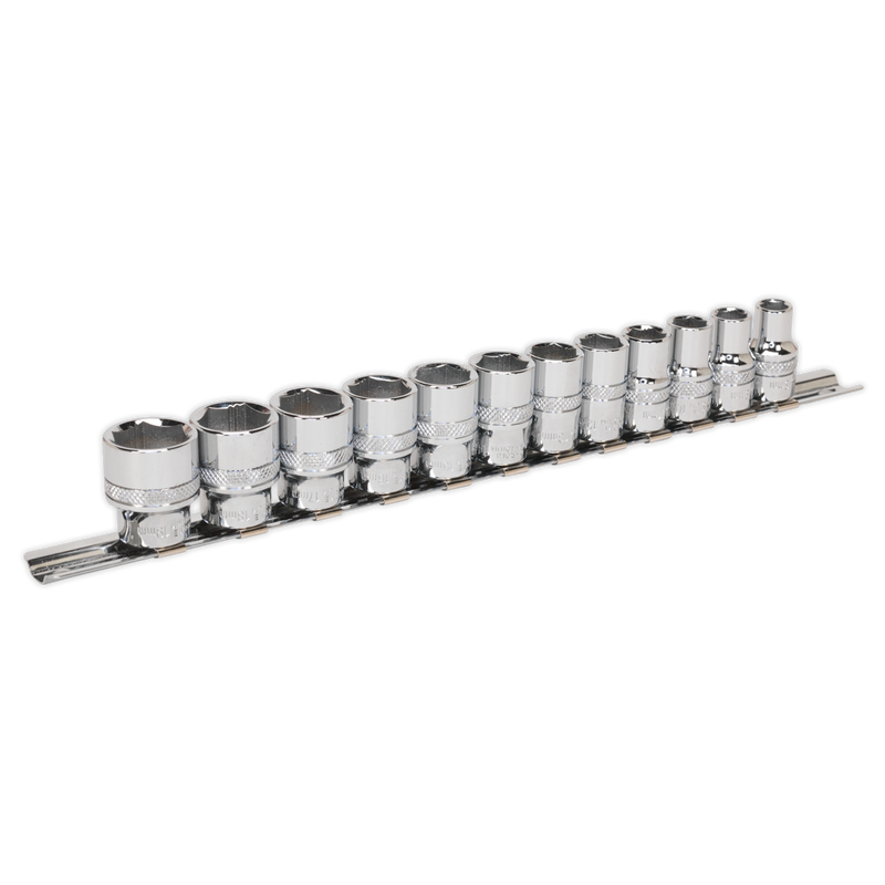 Sealey Premier Socket Set 3/8"Sq Drive 12 Piece - Metric Sizes