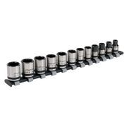 Sealey Premier Black Socket Set 3/8" Drive 12 Piece Metric AK2741B