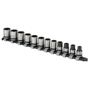 Sealey Premier Black Socket Set 3/8" Drive 12 Piece Metric AK2741B