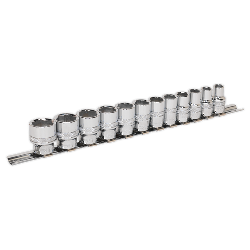 Sealey Premier Socket Set 3/8"Sq Drive 12 Piece - Metric Sizes