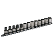 Sealey Premier Black Lock-On™ Socket Set 1/2"Sq Drive 13 Piece