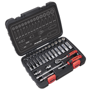 Sealey Premier Lock-On Socket Set 1/4" Drive 32 Piece